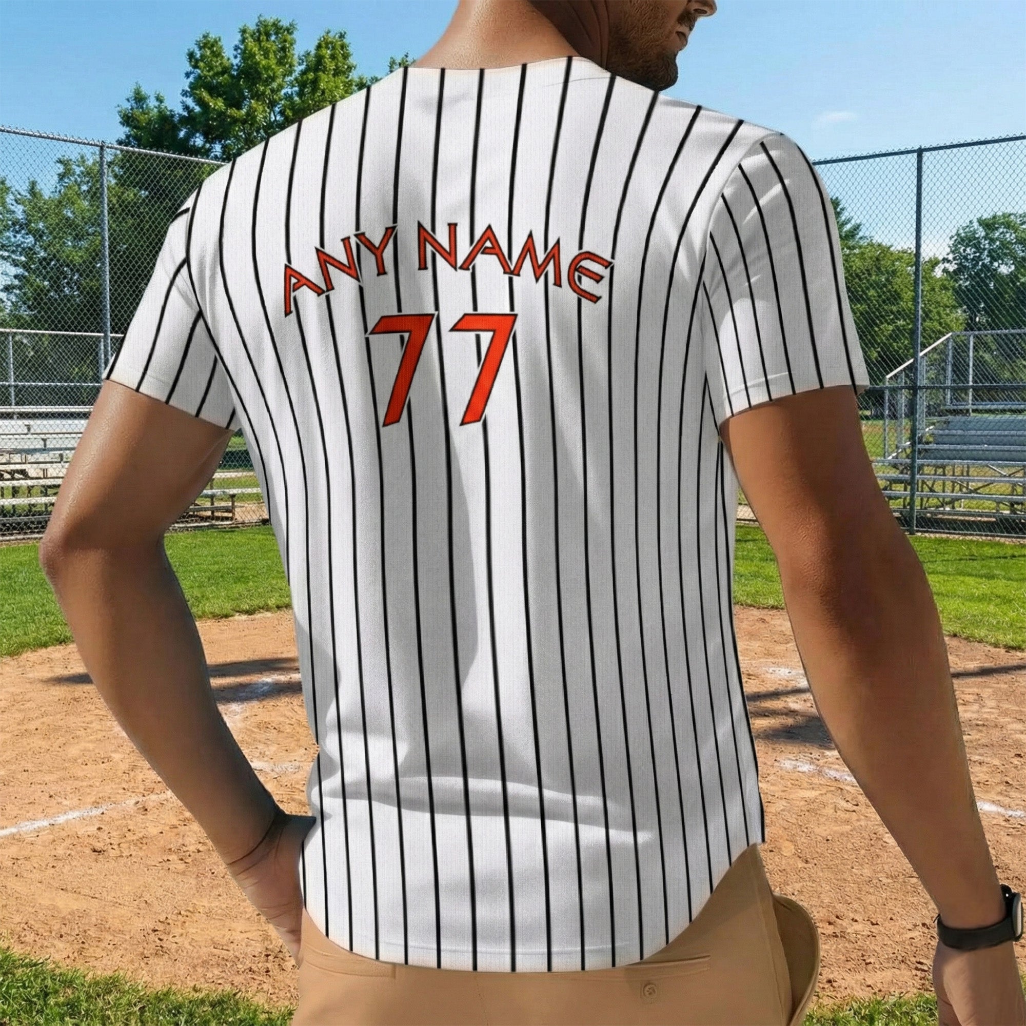 Niners Custom Baseball Jersey With Your Name! DS9
