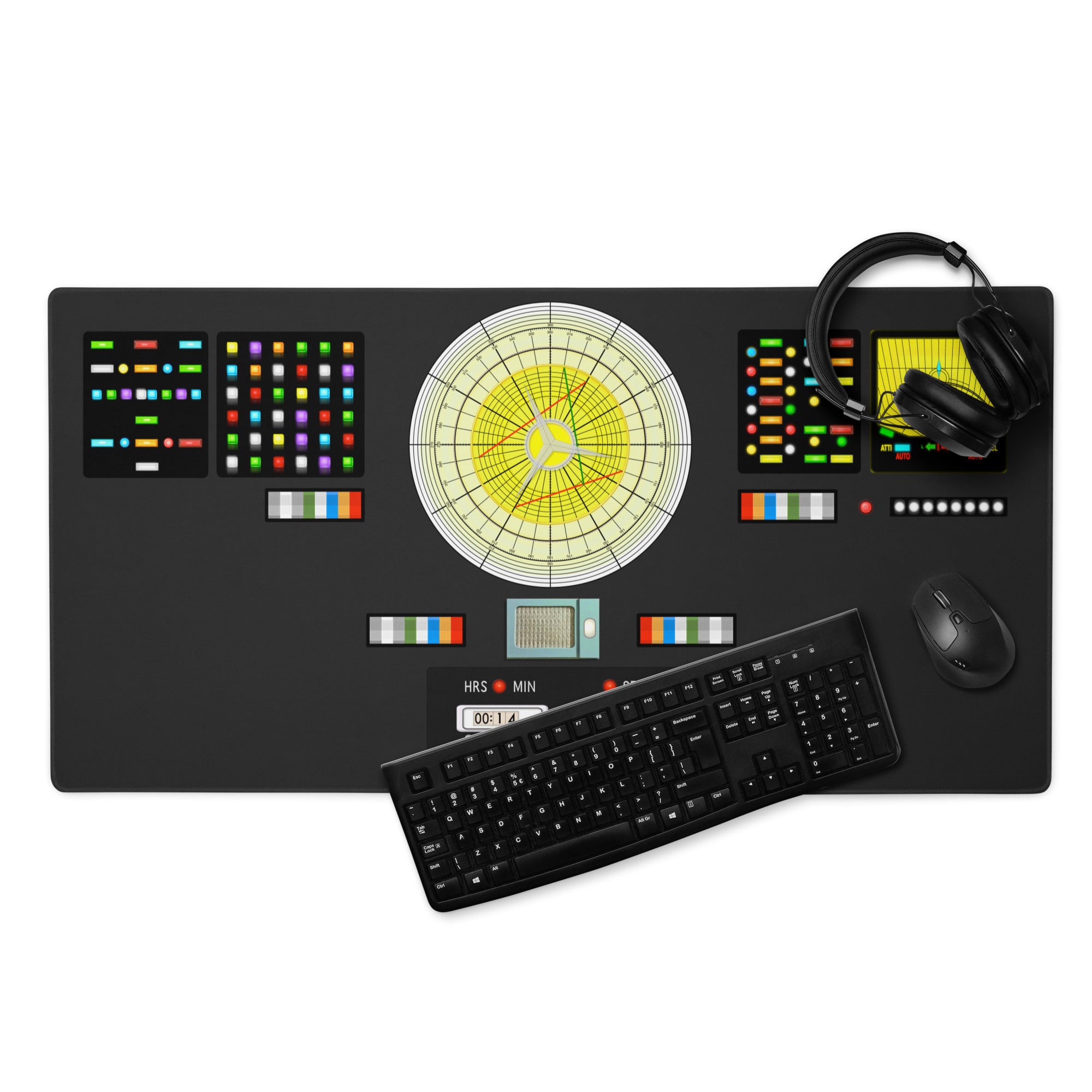 TOS Style Transporter Console Desk Mat Mouse Pad LCARS Prop