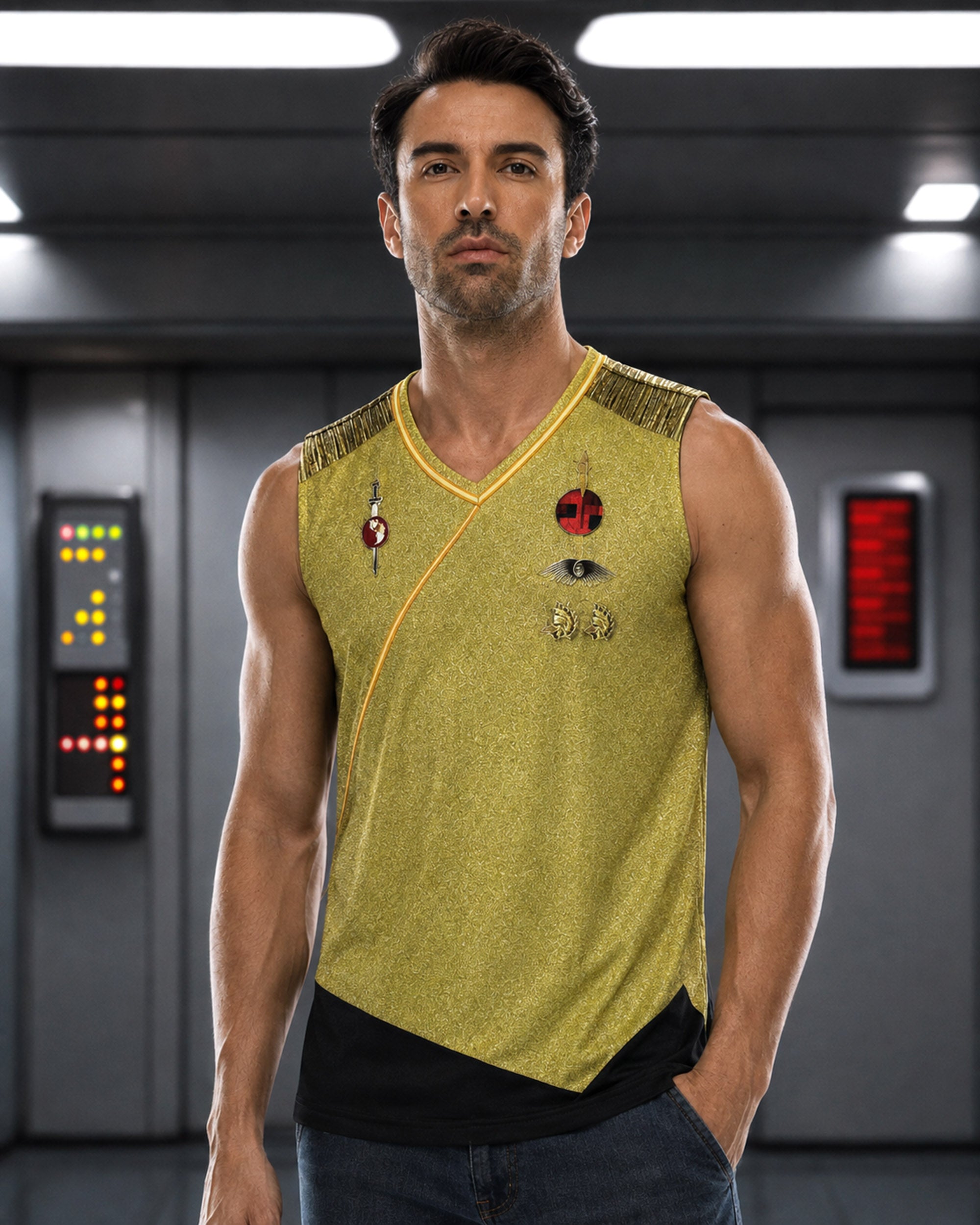 TOS Mirror Universe Captain's Uniform Shirt Tunic Evil Kirk