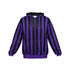 Outcast Purple and Black Striped Hoodie