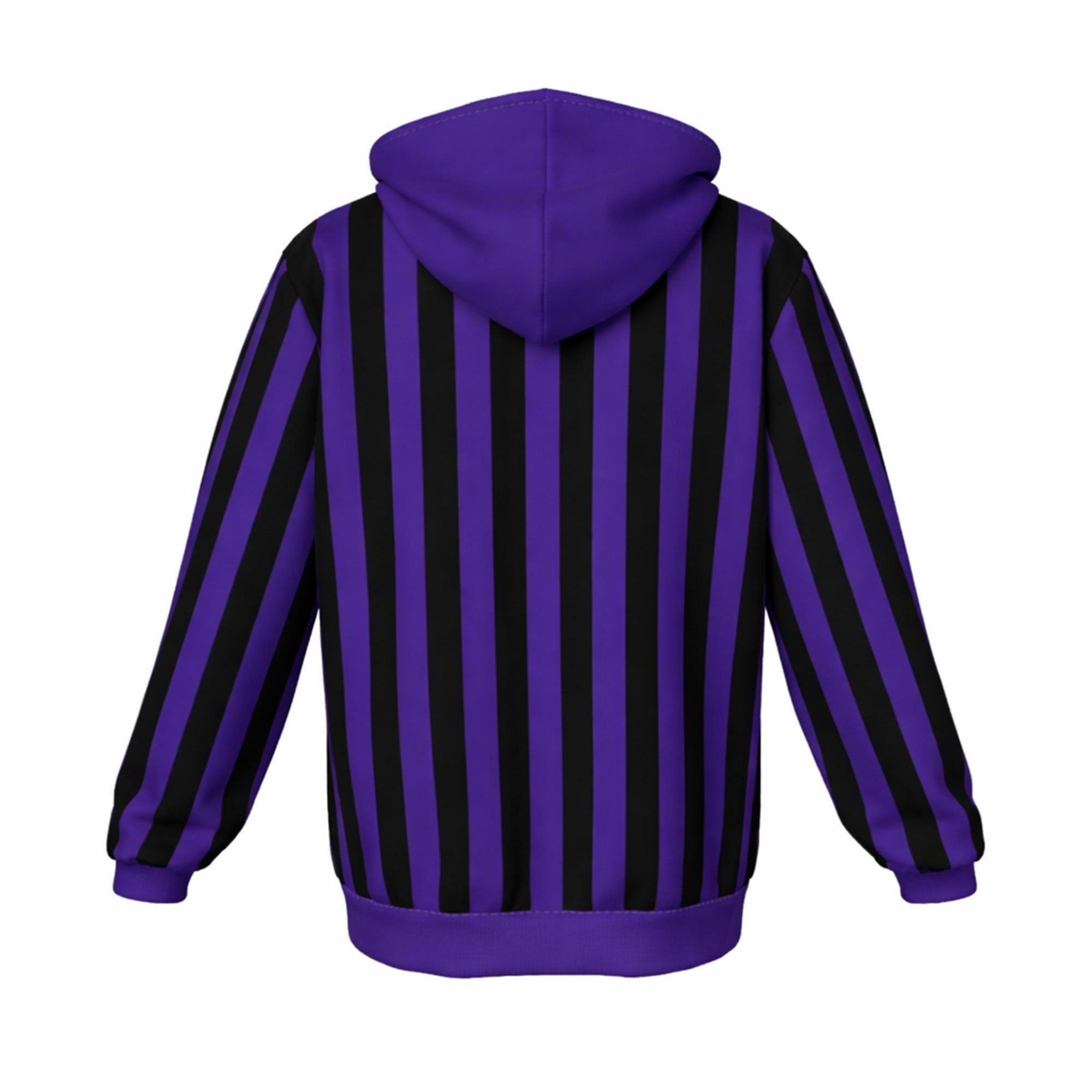 Outcast Purple and Black Striped Hoodie