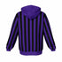 Outcast Purple and Black Striped Hoodie