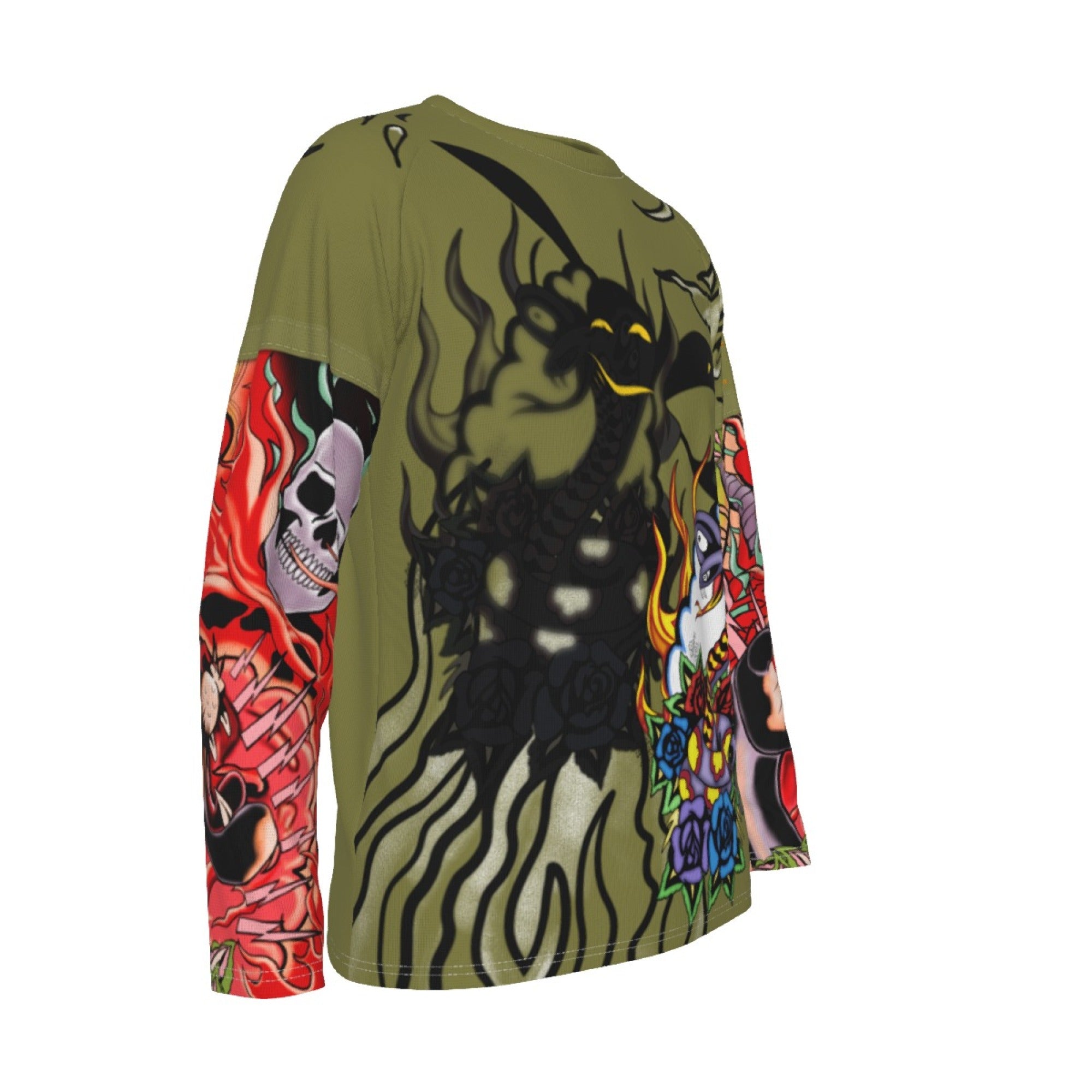 Stefon Costume Shirt With Simulated Double Sleeves Stephon SNL Hader