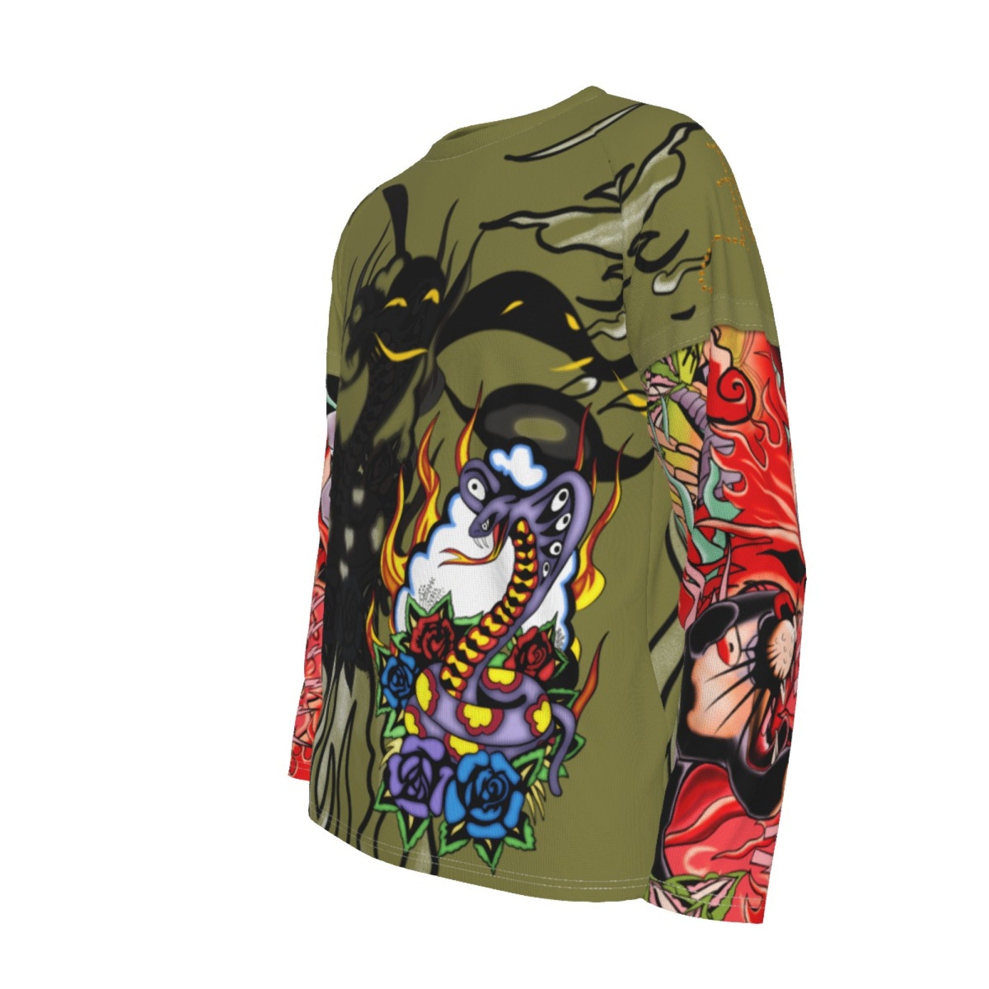 Stefon Costume Shirt With Simulated Double Sleeves Stephon SNL Hader