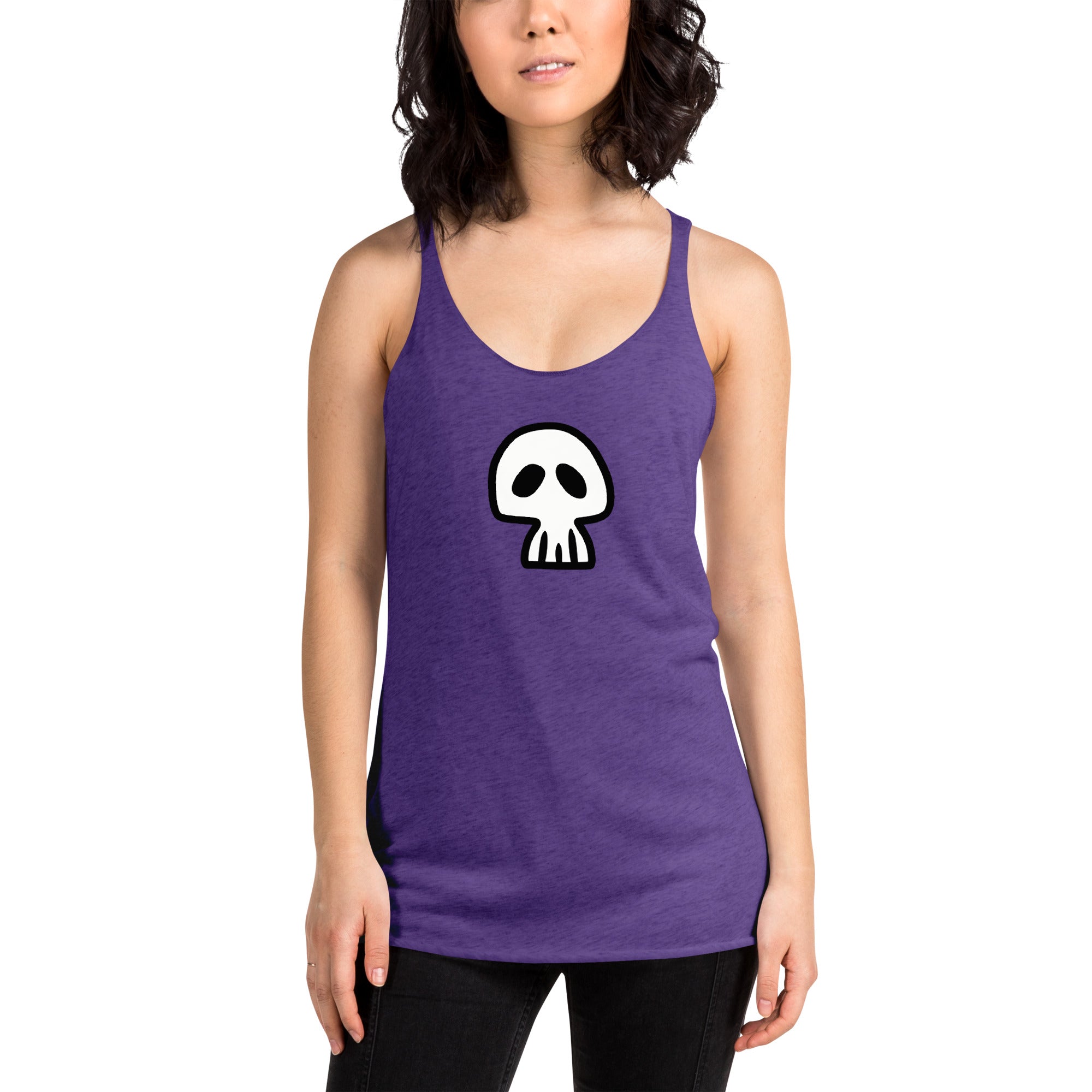 Luna Skull on Purple Women's Tank Loud