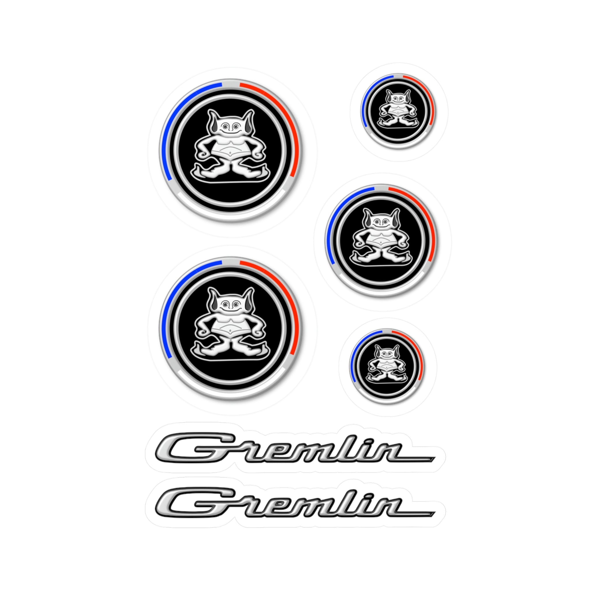 AMC Gremlin Vinyl Sticker Assortment Badge Logo Script Emblem