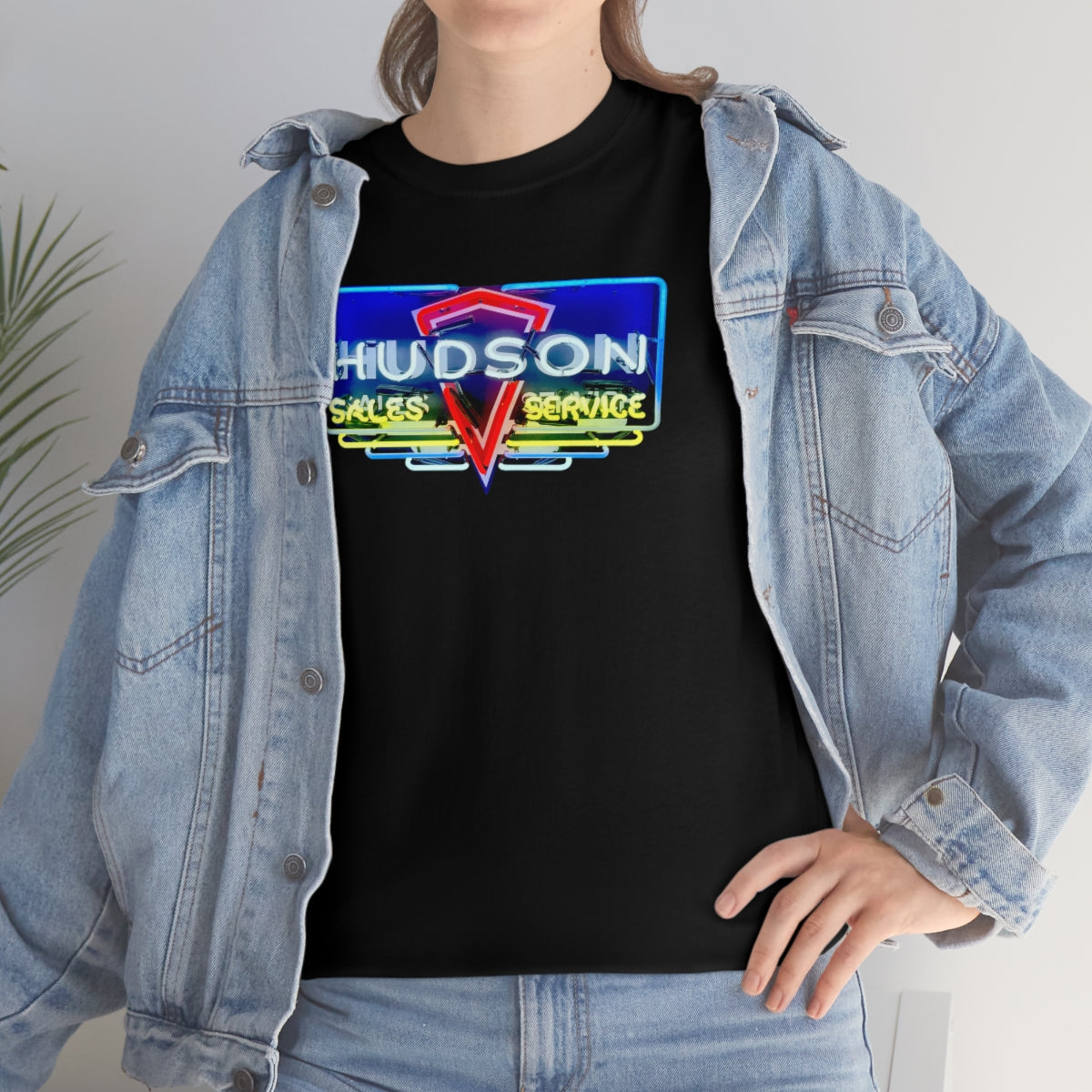 Hudson Neon Sign Retro Cotton Tee