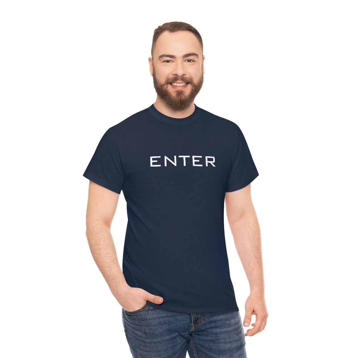 ENTER Cotton Tee Casual Crew Shirt