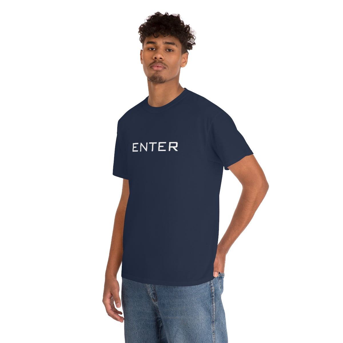 ENTER Cotton Tee Casual Crew Shirt