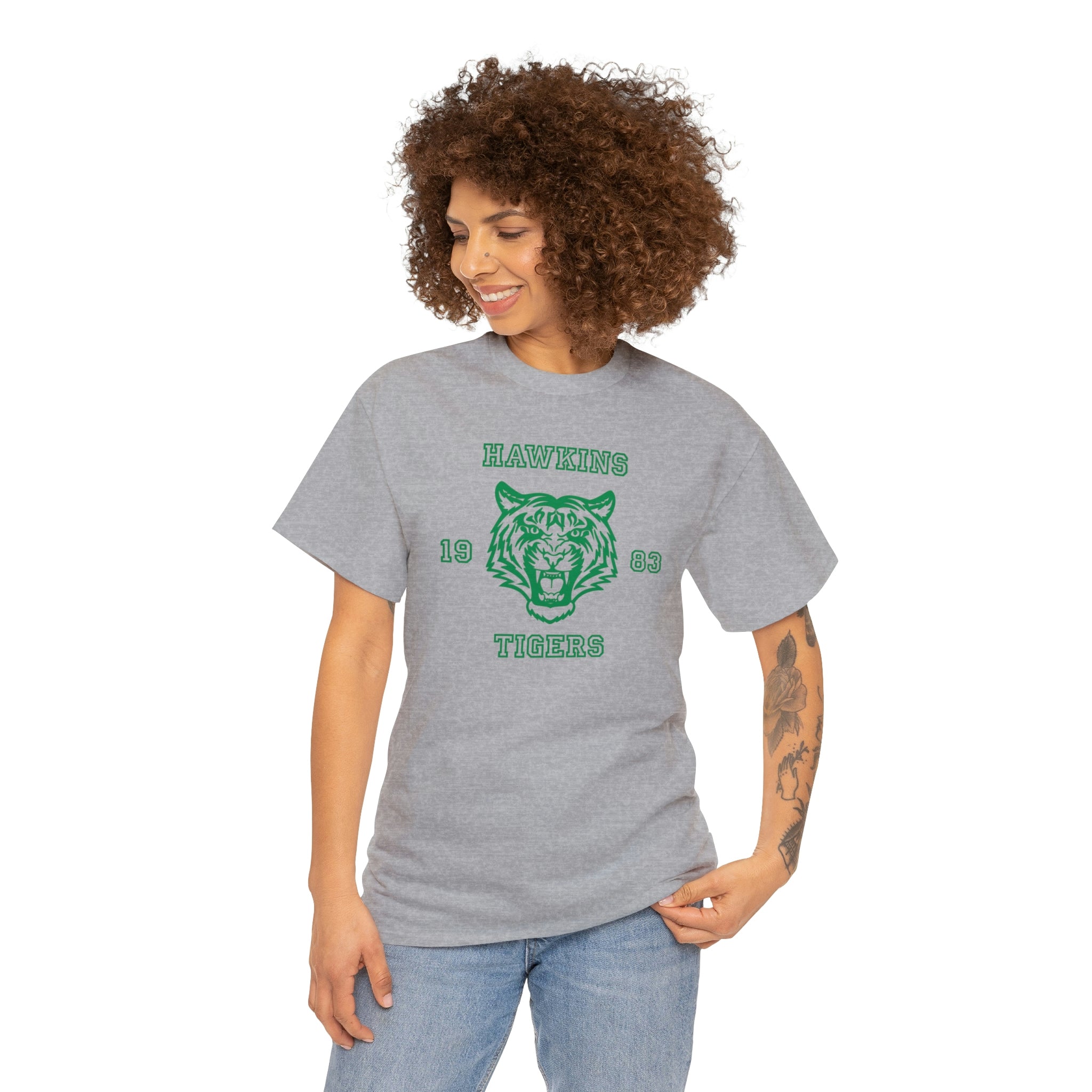 Hawkins High School Tigers Unisex Heavy Cotton Tee