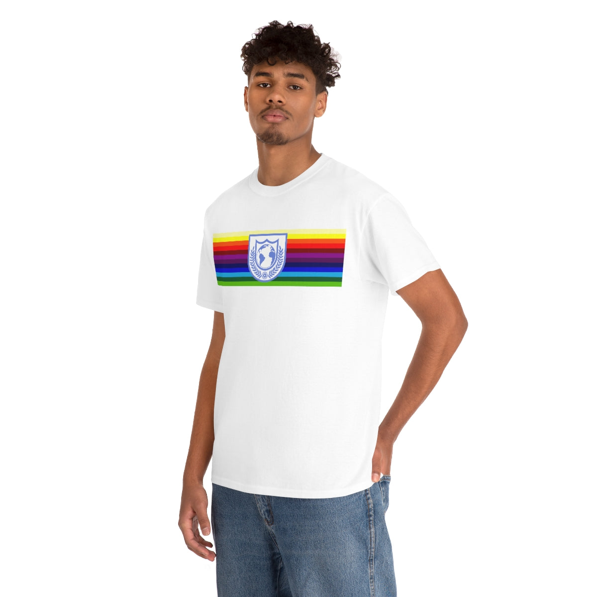 Buck Earth Defense Directorate Rainbow Heavy Cotton Tee