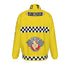 NYC Taxi Checker Cab Yellow Retro Stand Collar Jacket