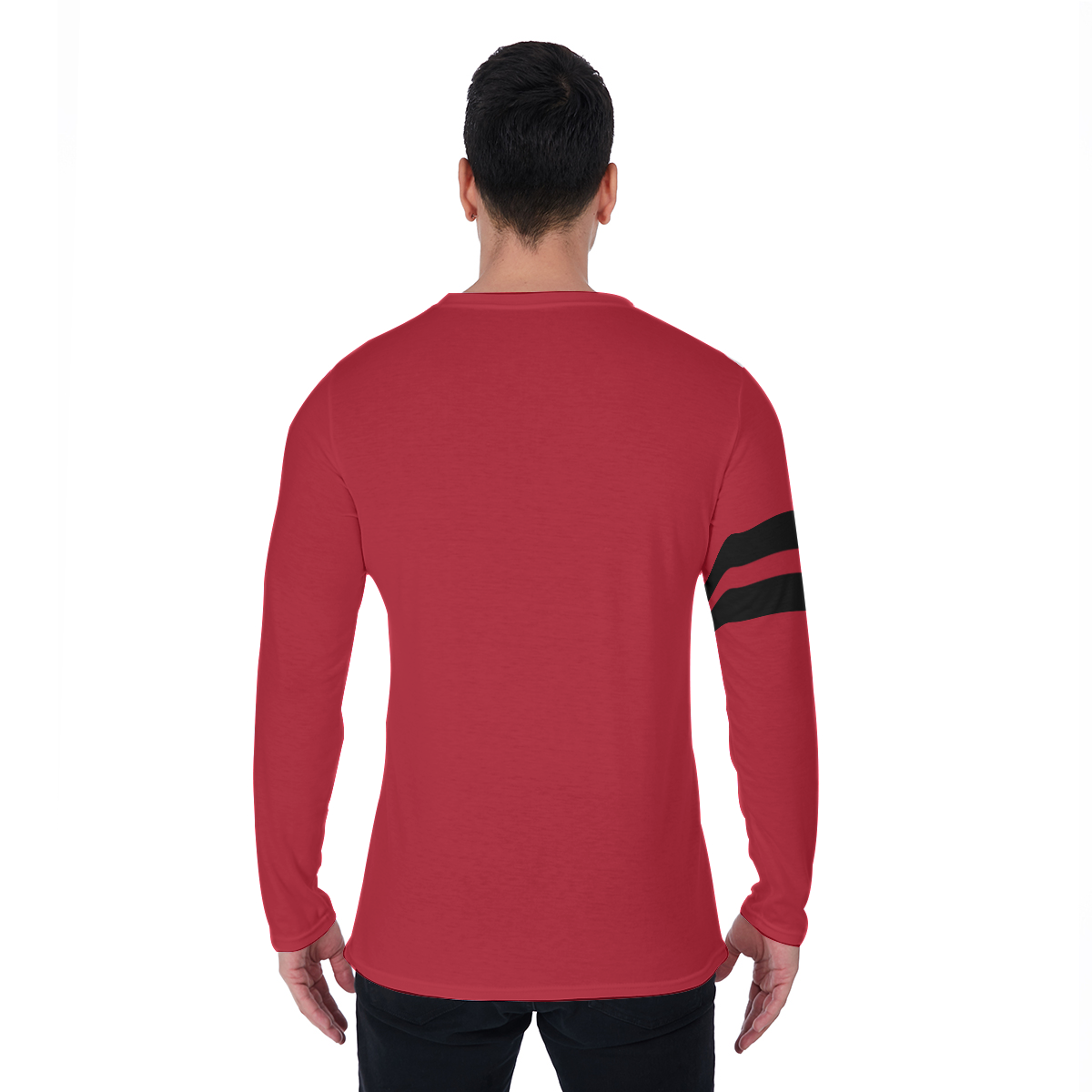 Red Black 10 Adult Long Sleeved Shirt Albedo