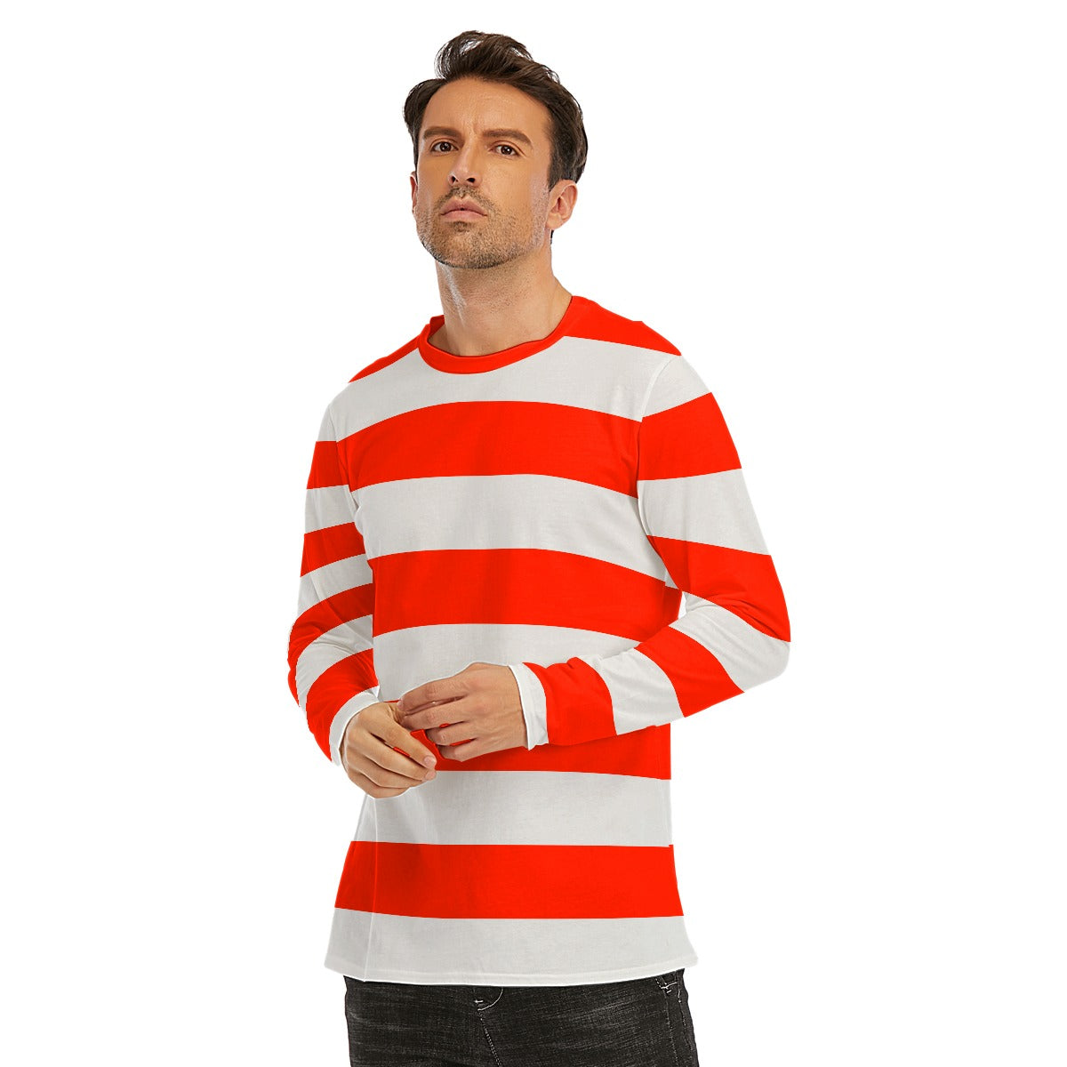 Waldo or Buggy Cotton Long Sleeved White Costume Shirt