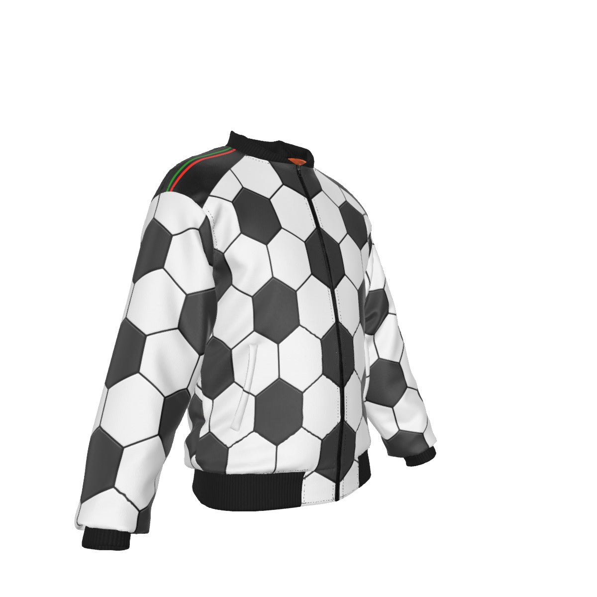 Soccer Ball Print Cold Weather Jacket