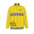 NYC Taxi Checker Cab Yellow Retro Stand Collar Jacket