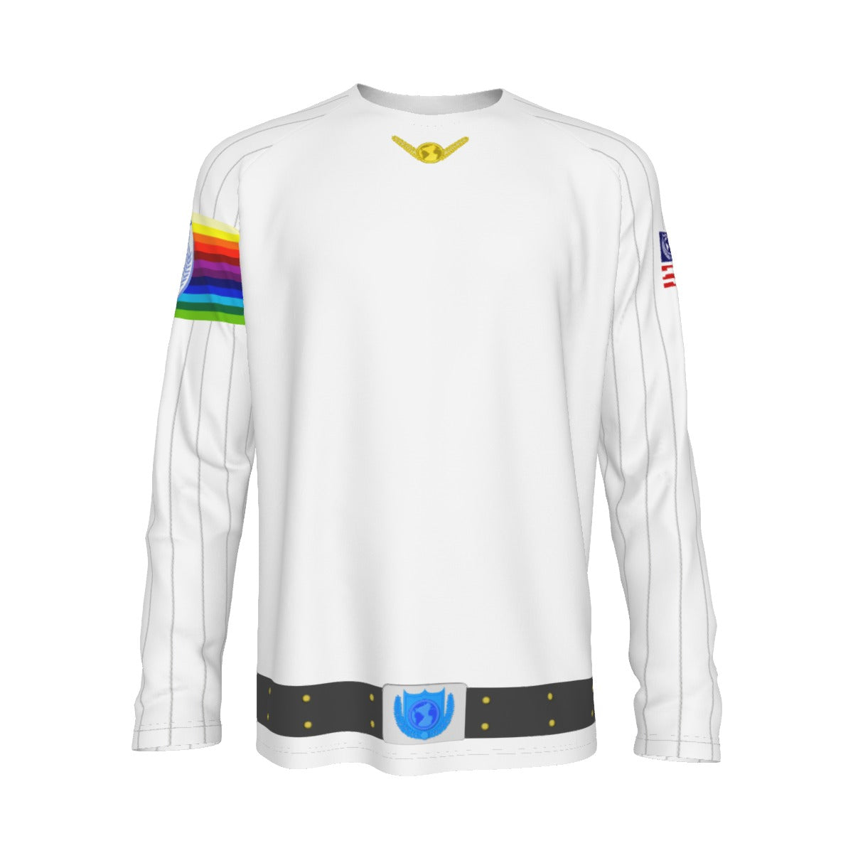 Captain Rogers Long Sleeve T-shirt  Uniform | 190GSM Cotton - Buck