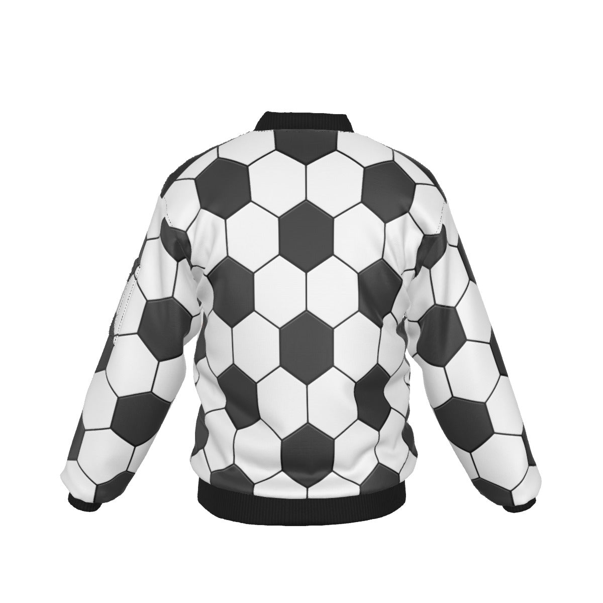 Soccer Ball Print Cold Weather Jacket