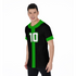 Green and Black 10 Shirt Adult