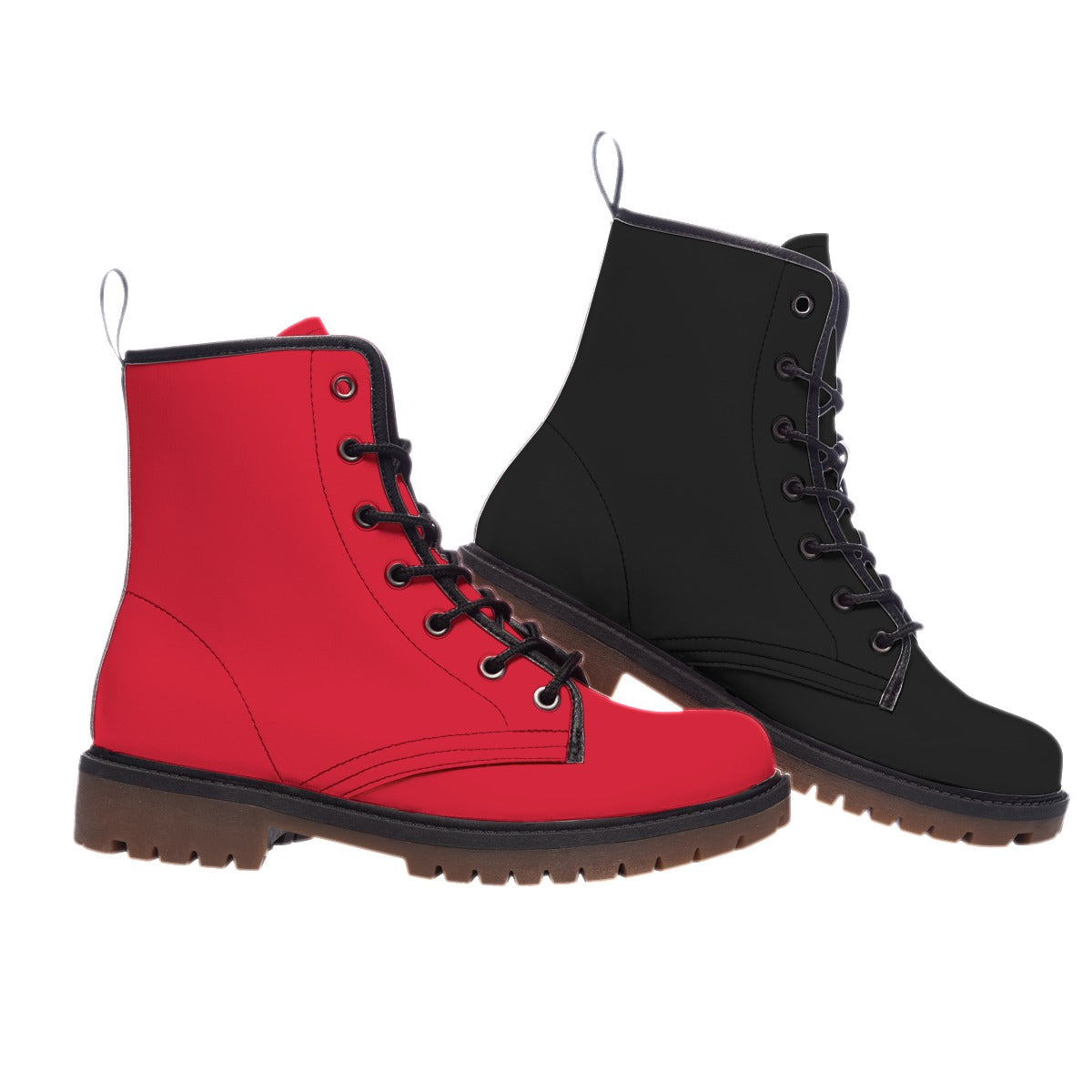 Red Black Cosplay Boots - Quinn Amnesia