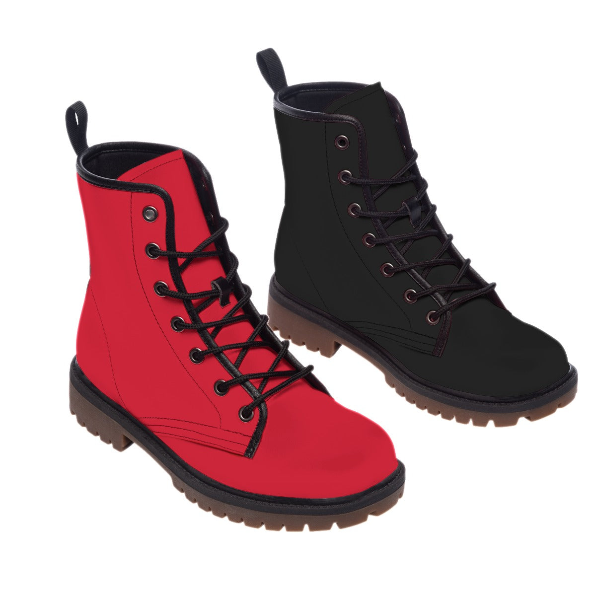 Red Black Cosplay Boots - Quinn Amnesia