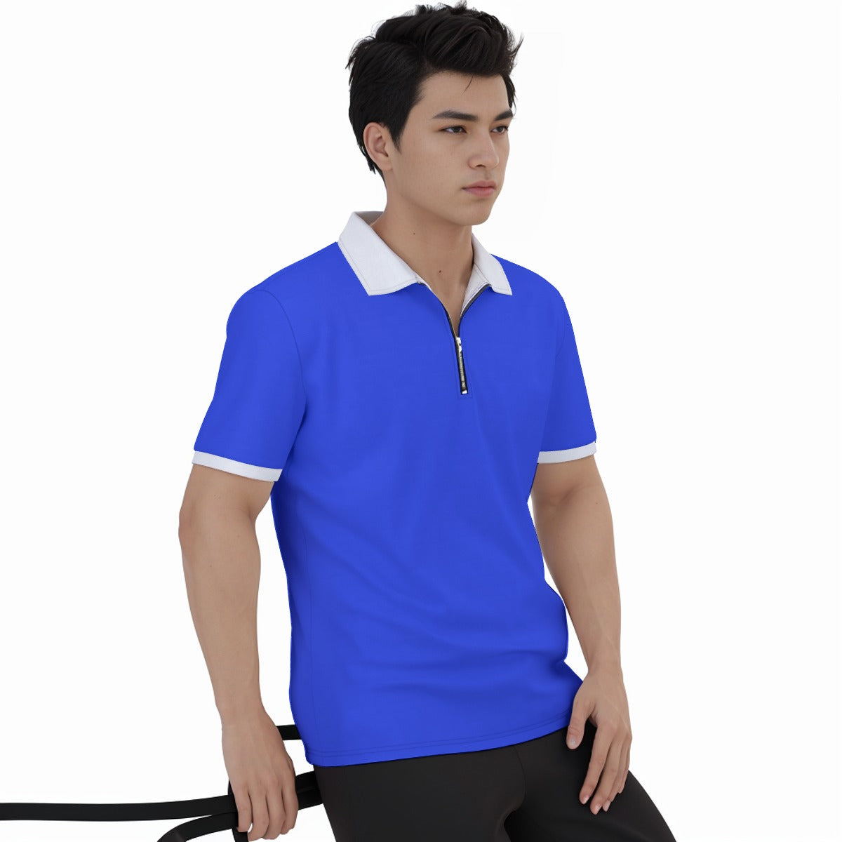 Speed Racer Costume Polo Shirt with  Zipper