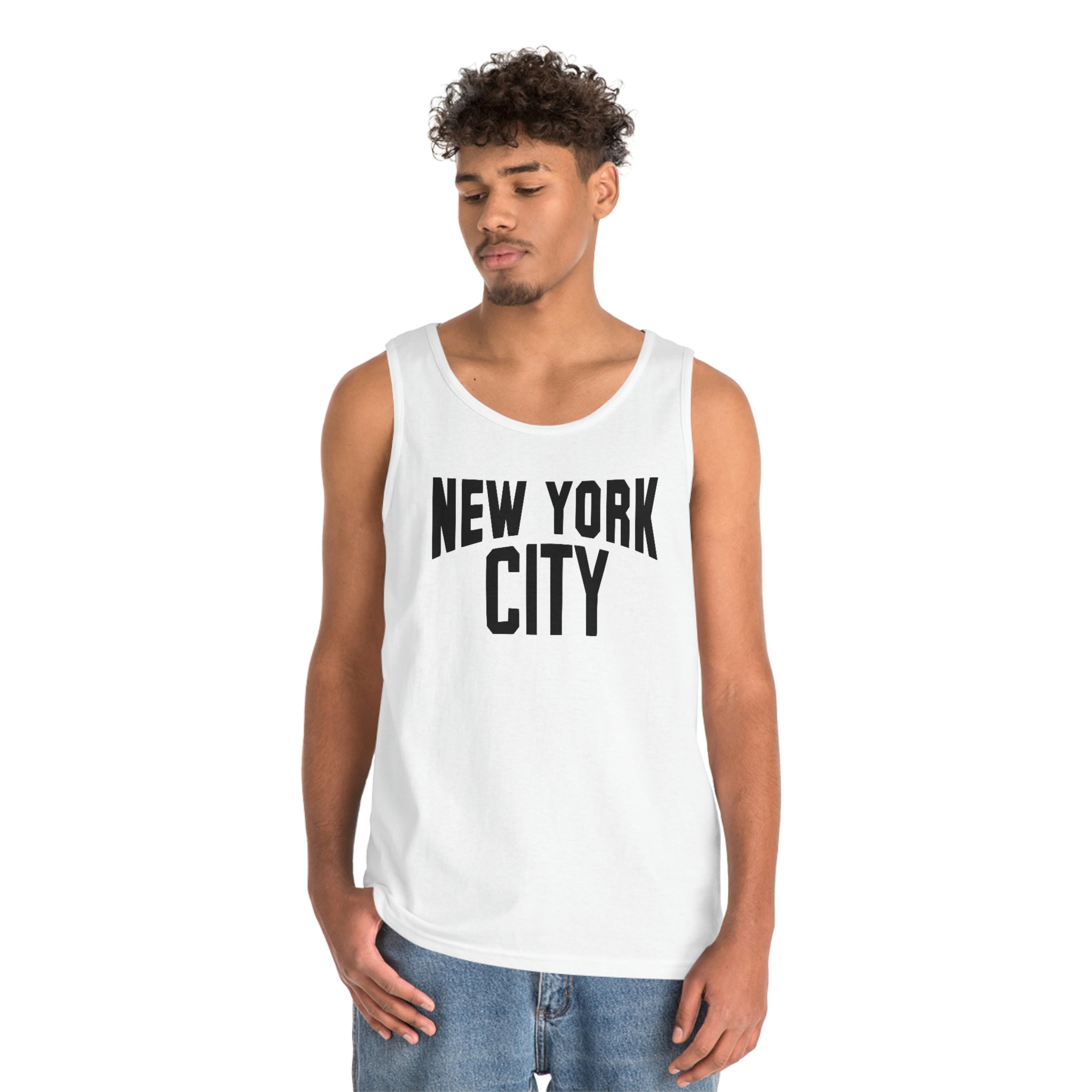 John Lennon Style New York City Unisex Cotton Tank Top