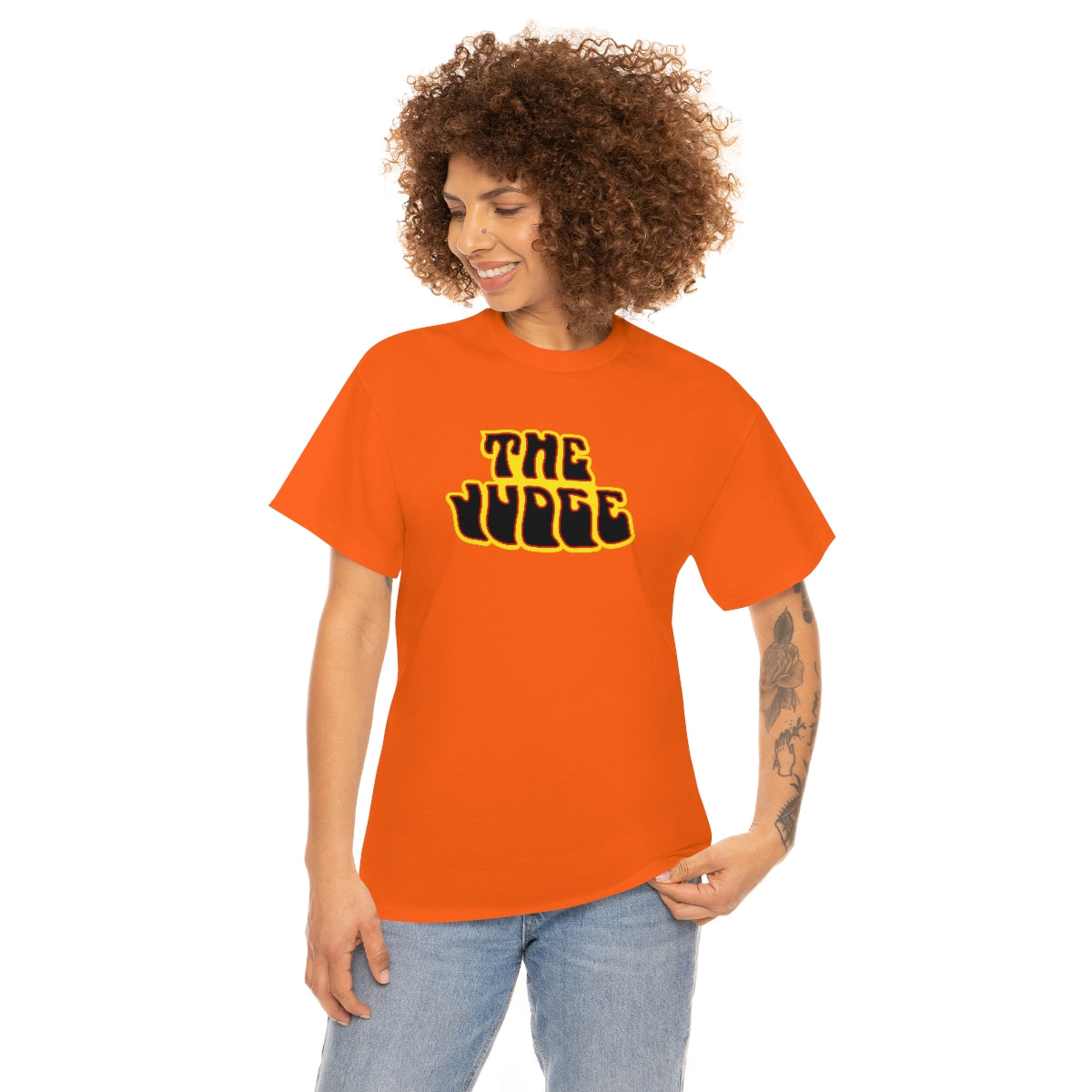 The Judge Pontiac GTO Unisex Heavy Cotton Tee Orange