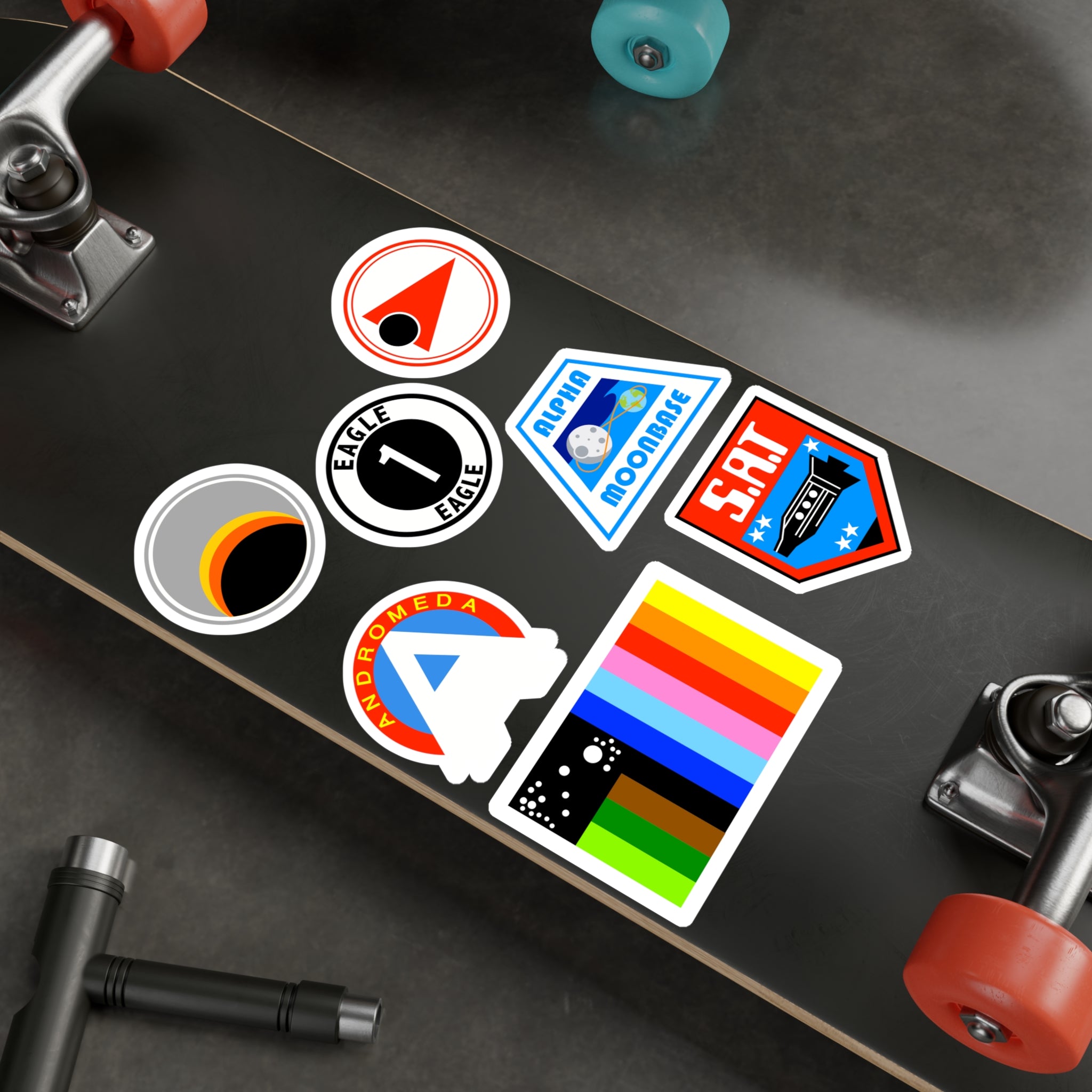 Space 1999 Uniform Uniform Patch Assortment Vinyl Decals / Stickers ...