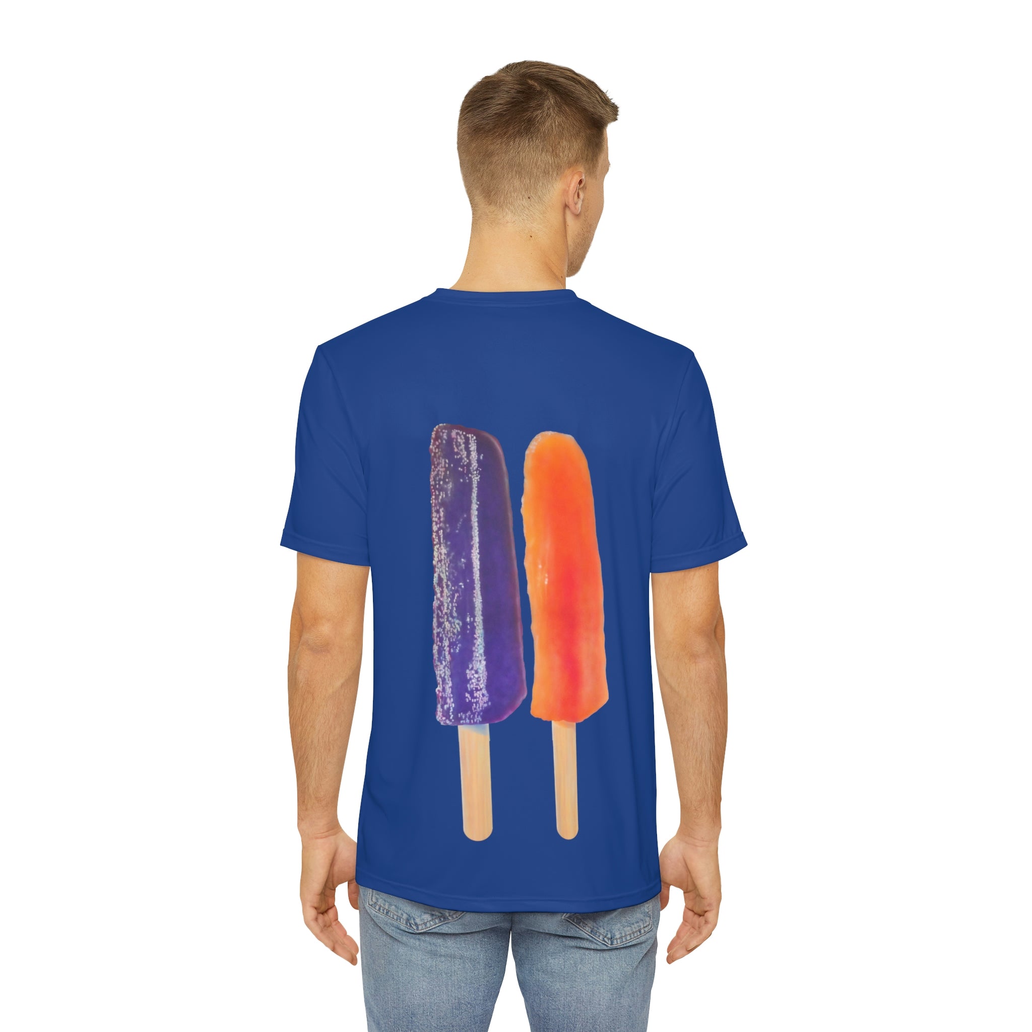 Purple and Orange Popsicle Short Sleeve Shirt