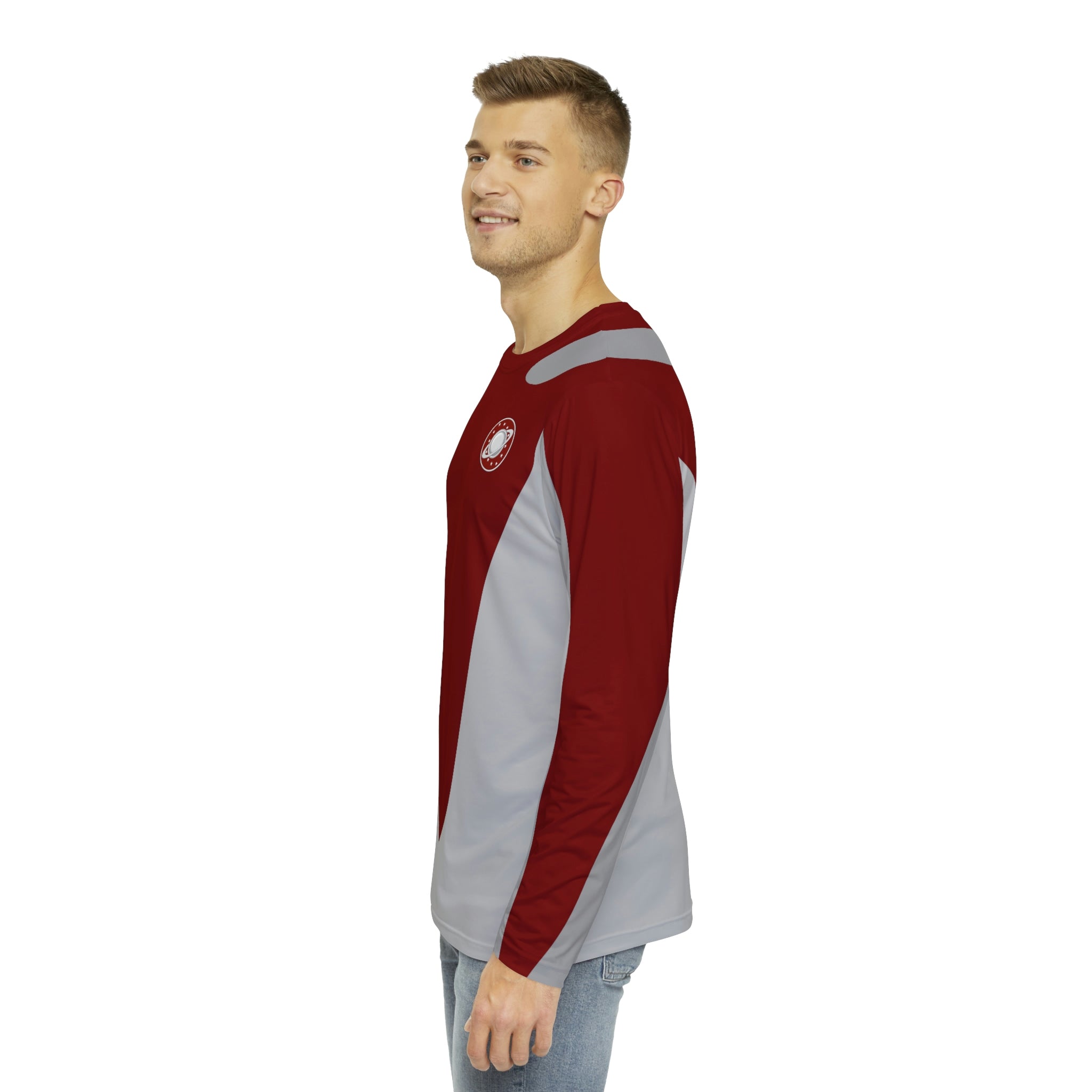 Galaxy Quest Long Sleeve Shirt Uniform Costume - Madison Red maroon