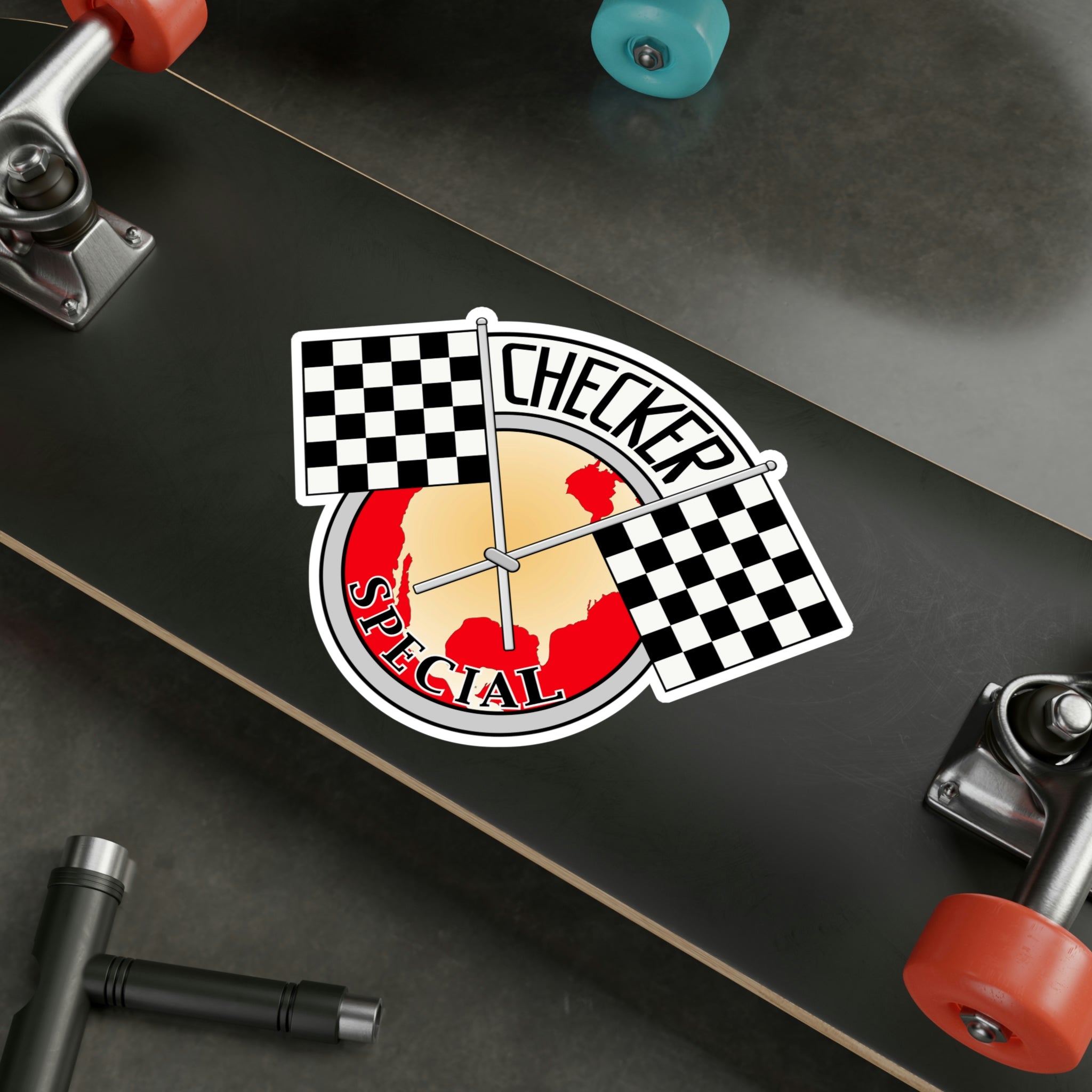 Large Checker Cab Logo Vinyl Decal