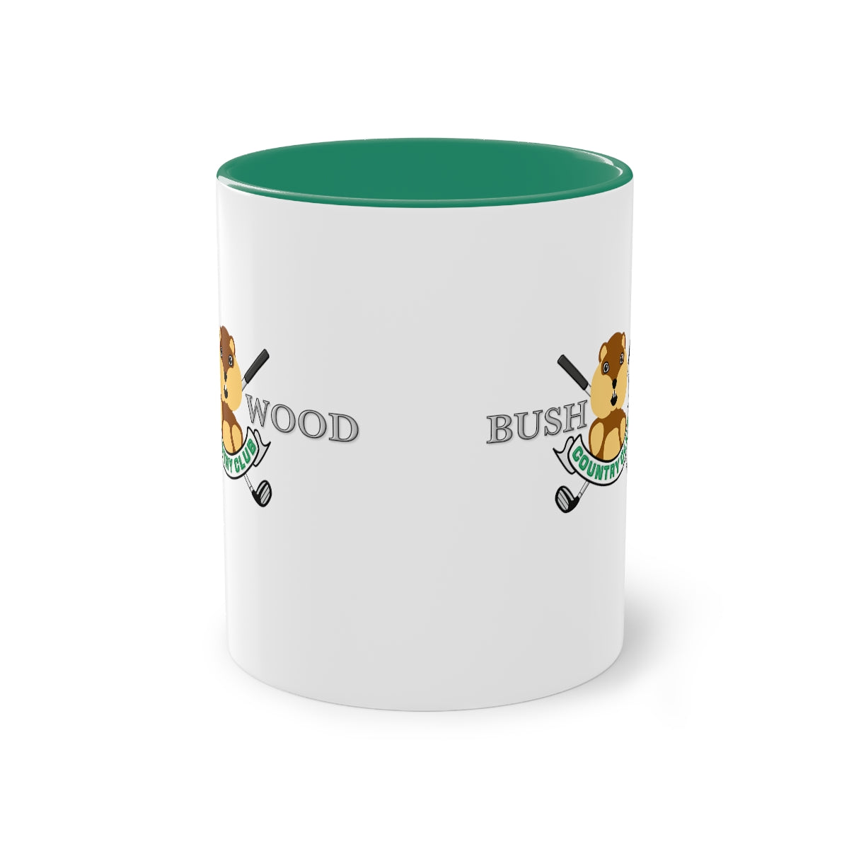 Bushwood Country Club Two-Tone Coffee Mug, 11oz Bush Wood Dancing Gopher