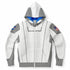 Athletic Zip-Up Hoodie - AOP