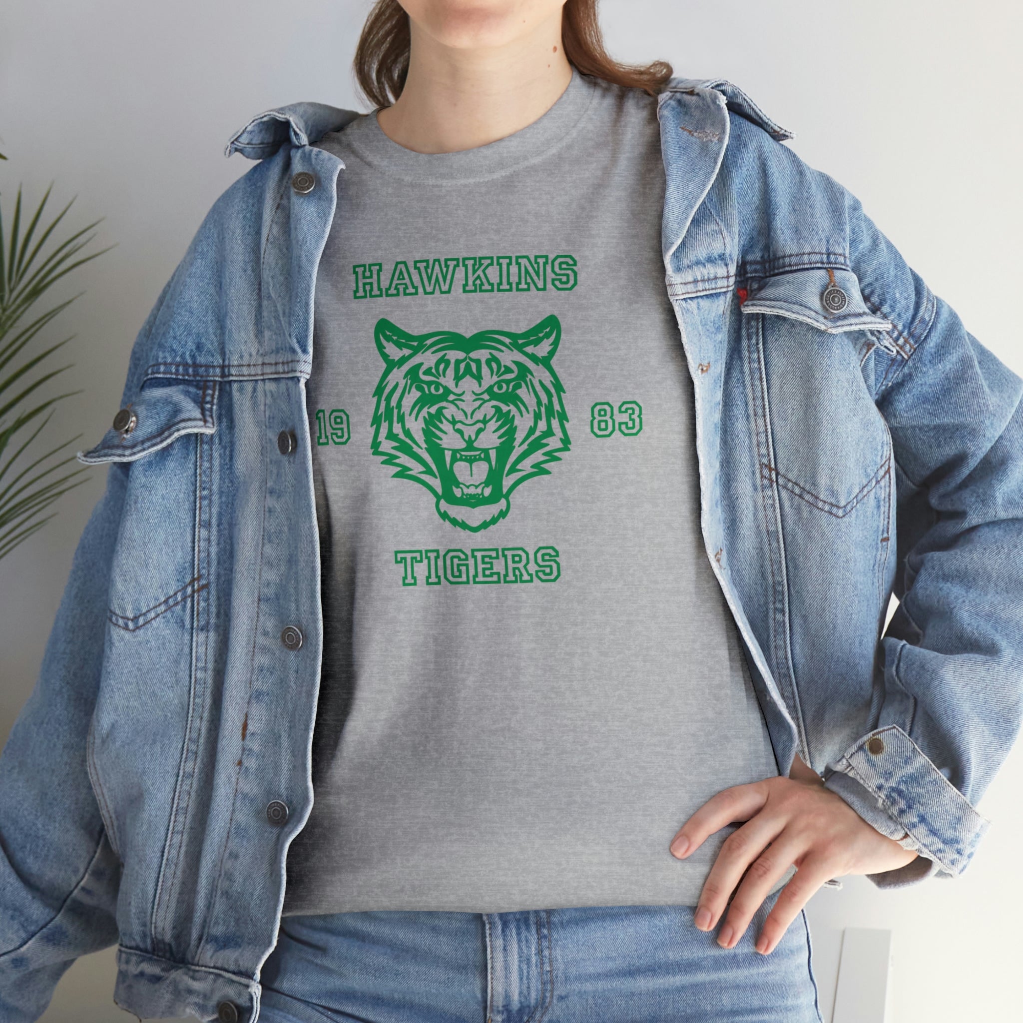 Hawkins High School Tigers Unisex Heavy Cotton Tee