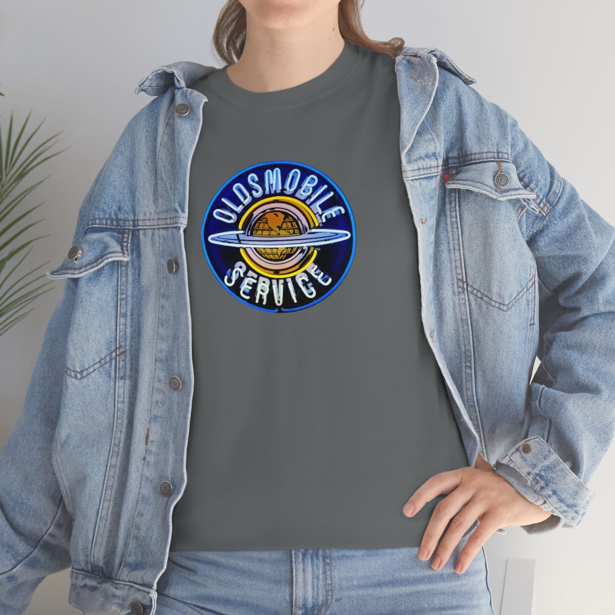 Oldsmobile Neon Sign Retro Cotton Tee