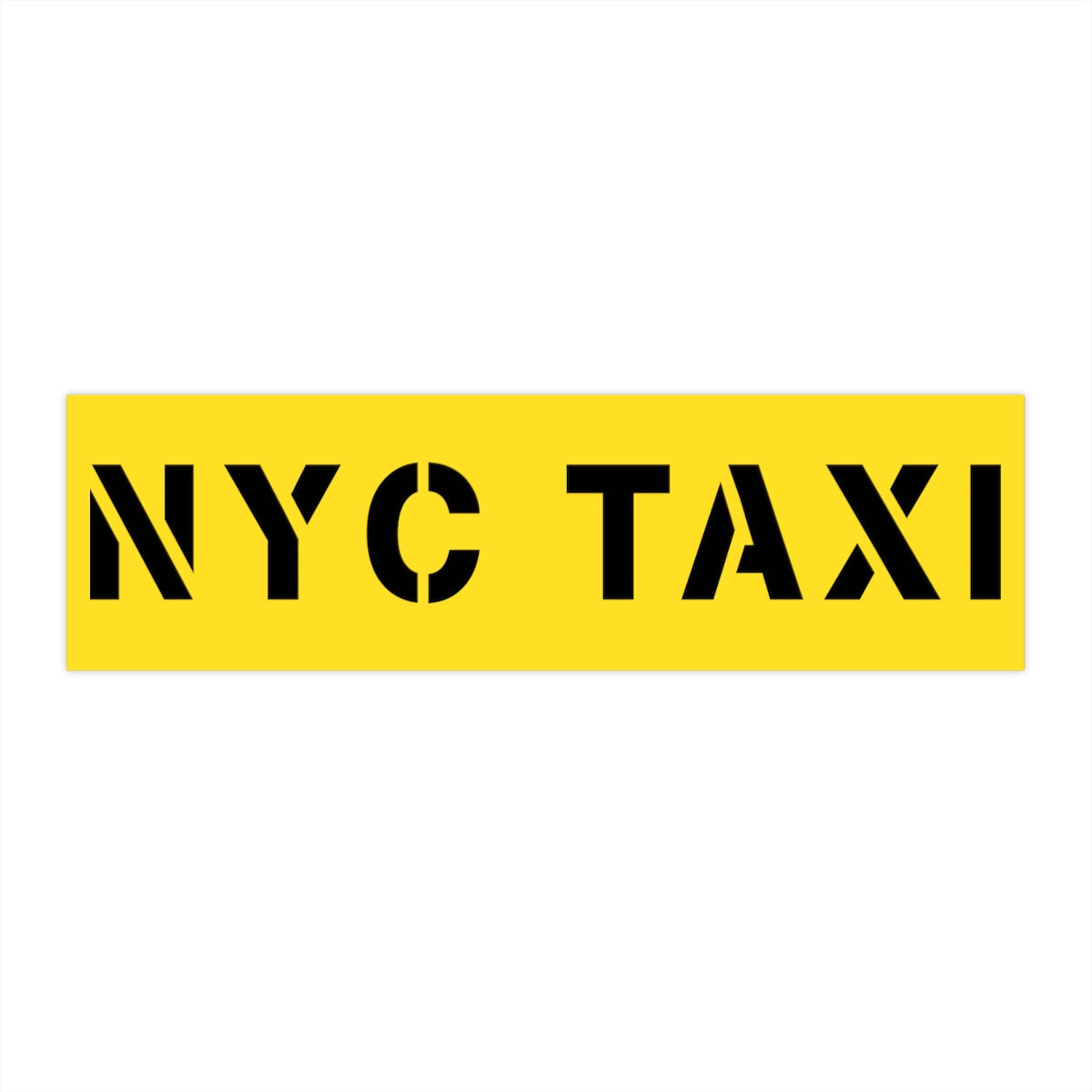 NYC Taxi Bumper Sticker New York City