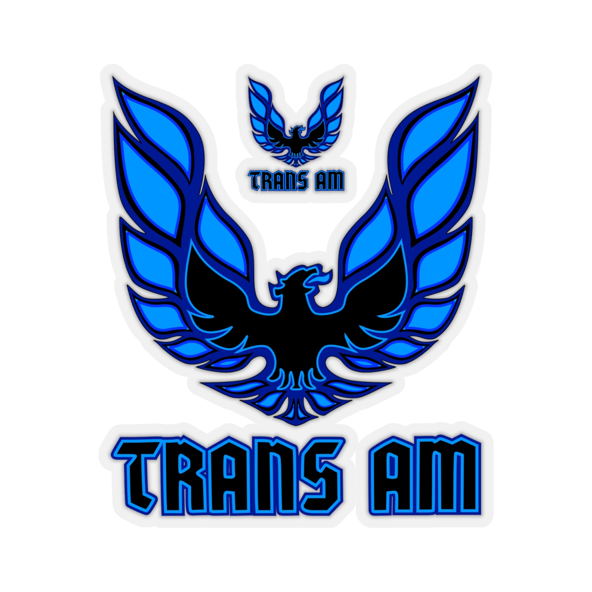 Trans Am Blue Firebird Stickers