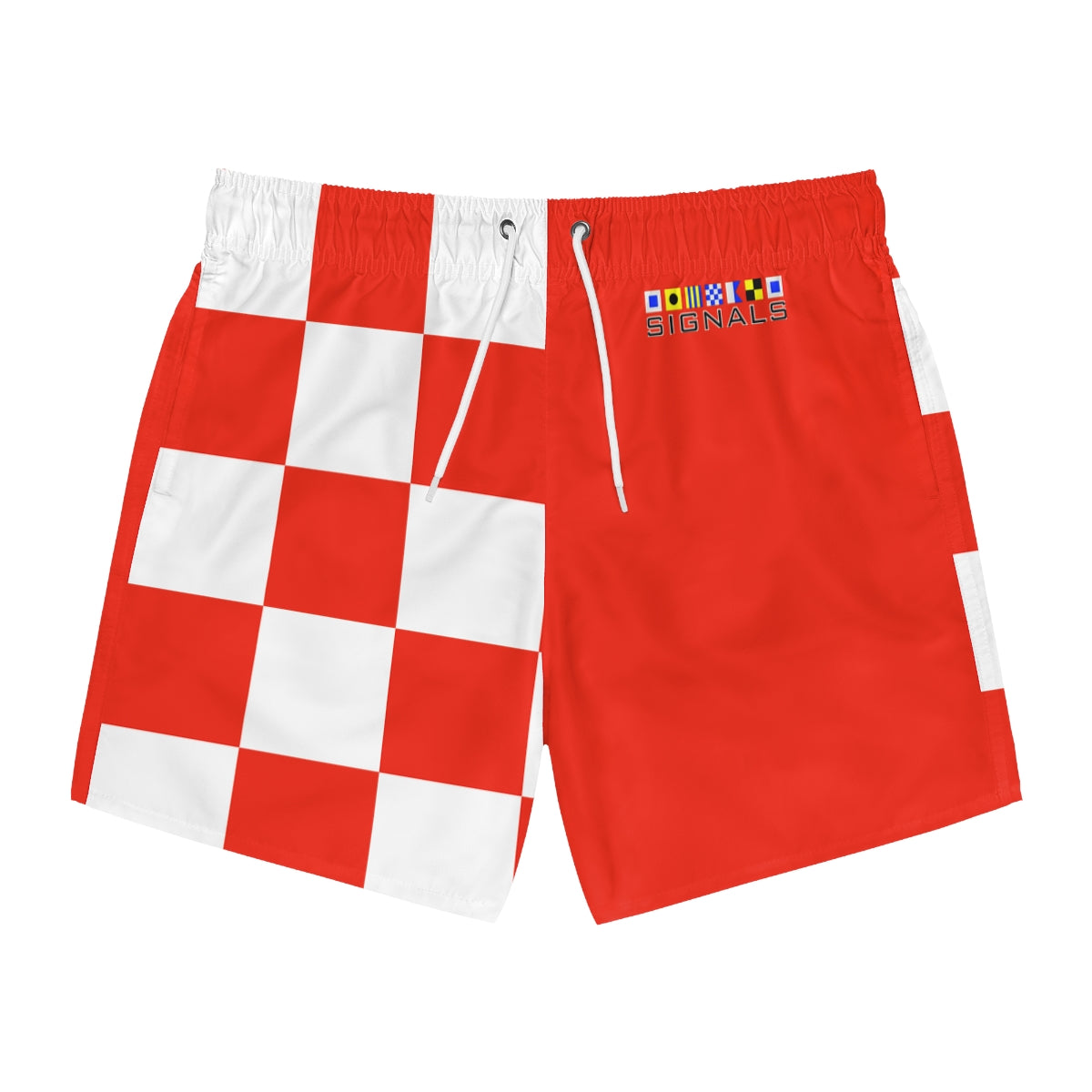 Signals Nautical Themed Swim Trunks -  Danger