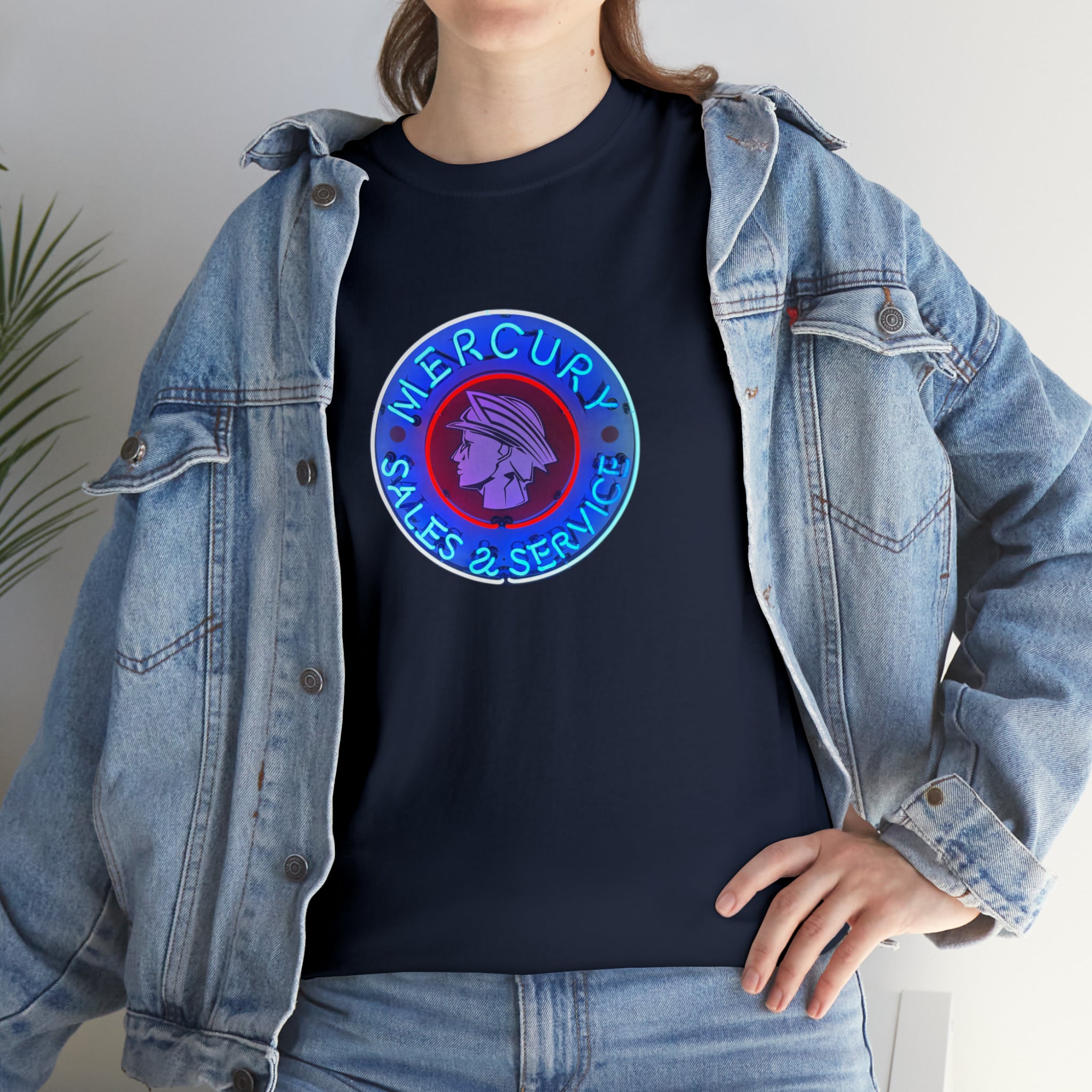 Mercury Neon Sign Retro Cotton Tee