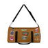 Vintage Style Hotel Travel Sticker Duffel Bag