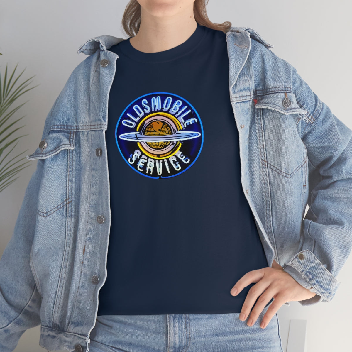 Oldsmobile Neon Sign Retro Cotton Tee