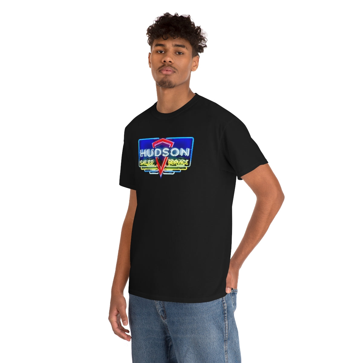 Hudson Neon Sign Retro Cotton Tee