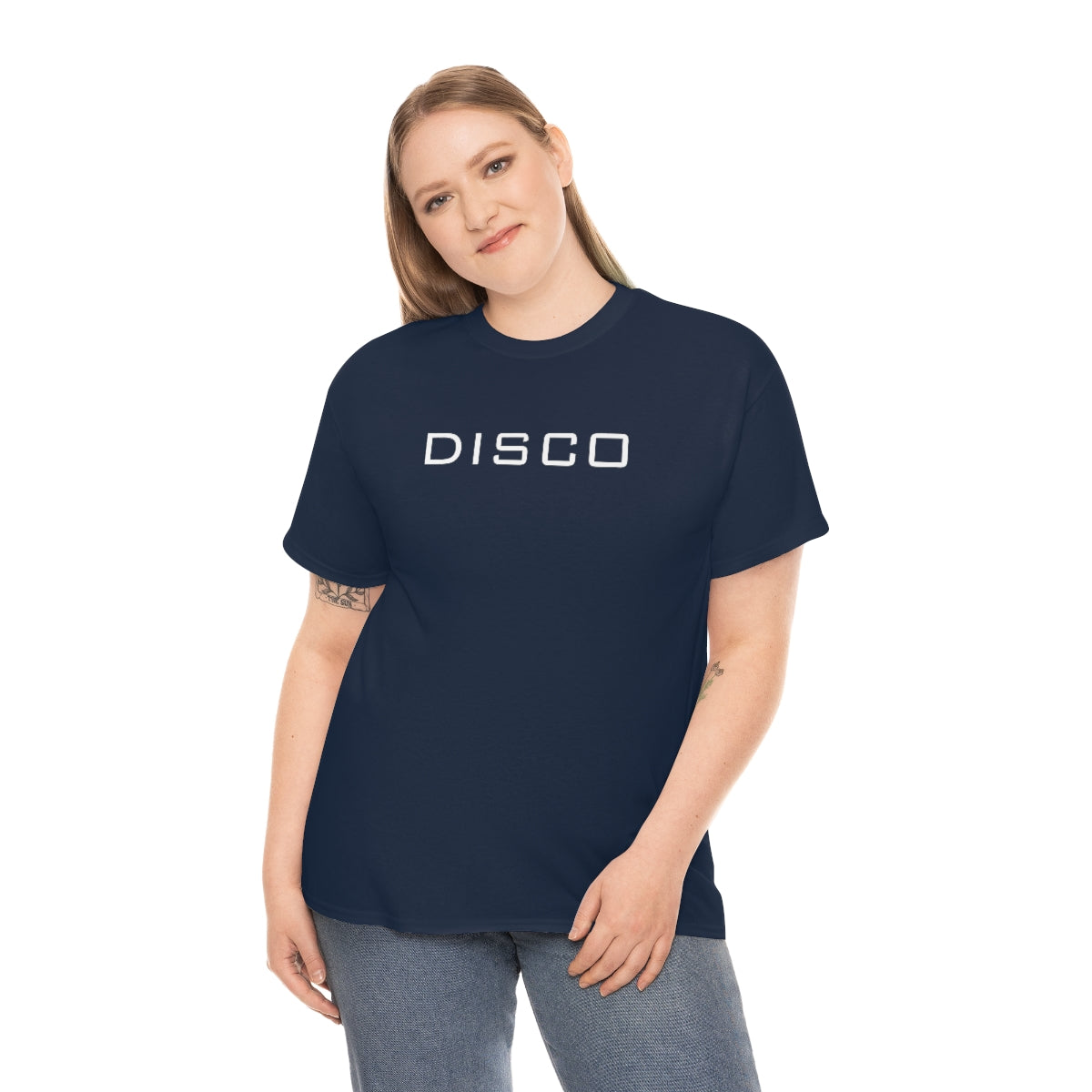 Disco Cotton T Casual Crew Shirt