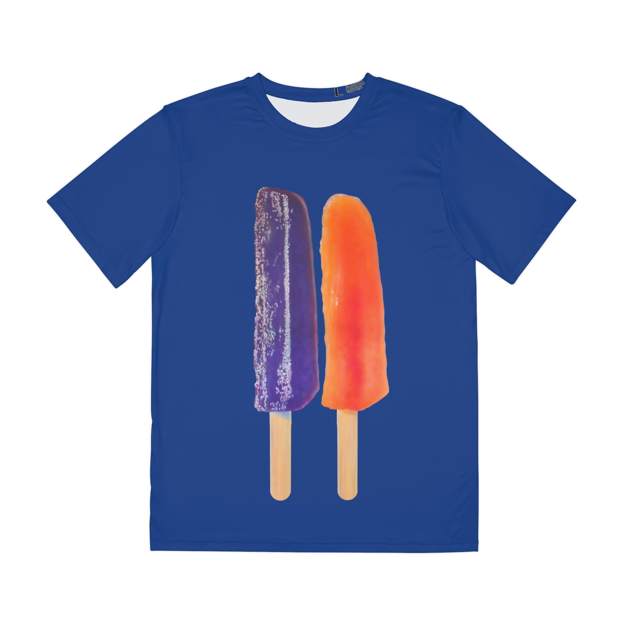 Purple and Orange Popsicle Short Sleeve Shirt