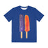 Purple and Orange Popsicle Short Sleeve Shirt