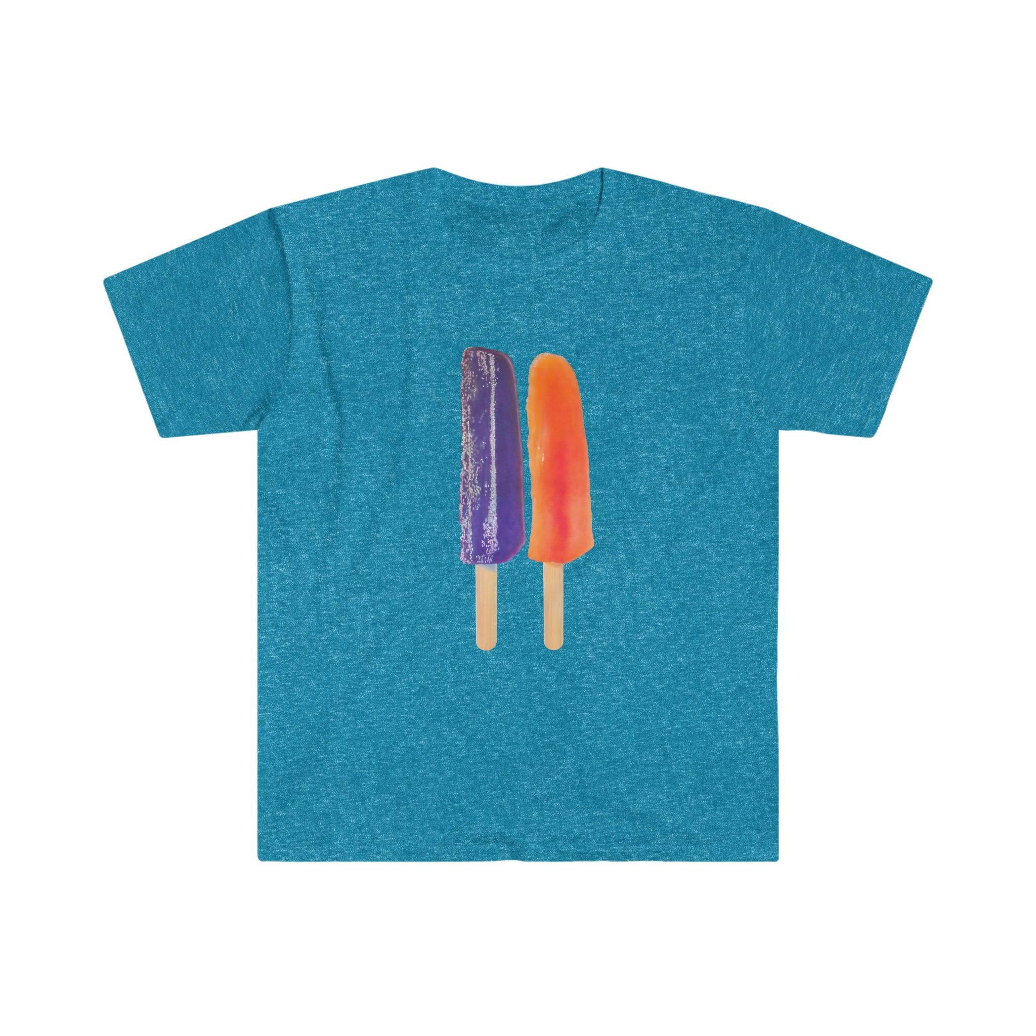 Grape and Orange Popsicle Unisex Softstyle T-Shirt