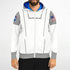 Athletic Zip-Up Hoodie - AOP