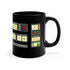 Starship Scanner 11oz Black Coffee Mug TNG