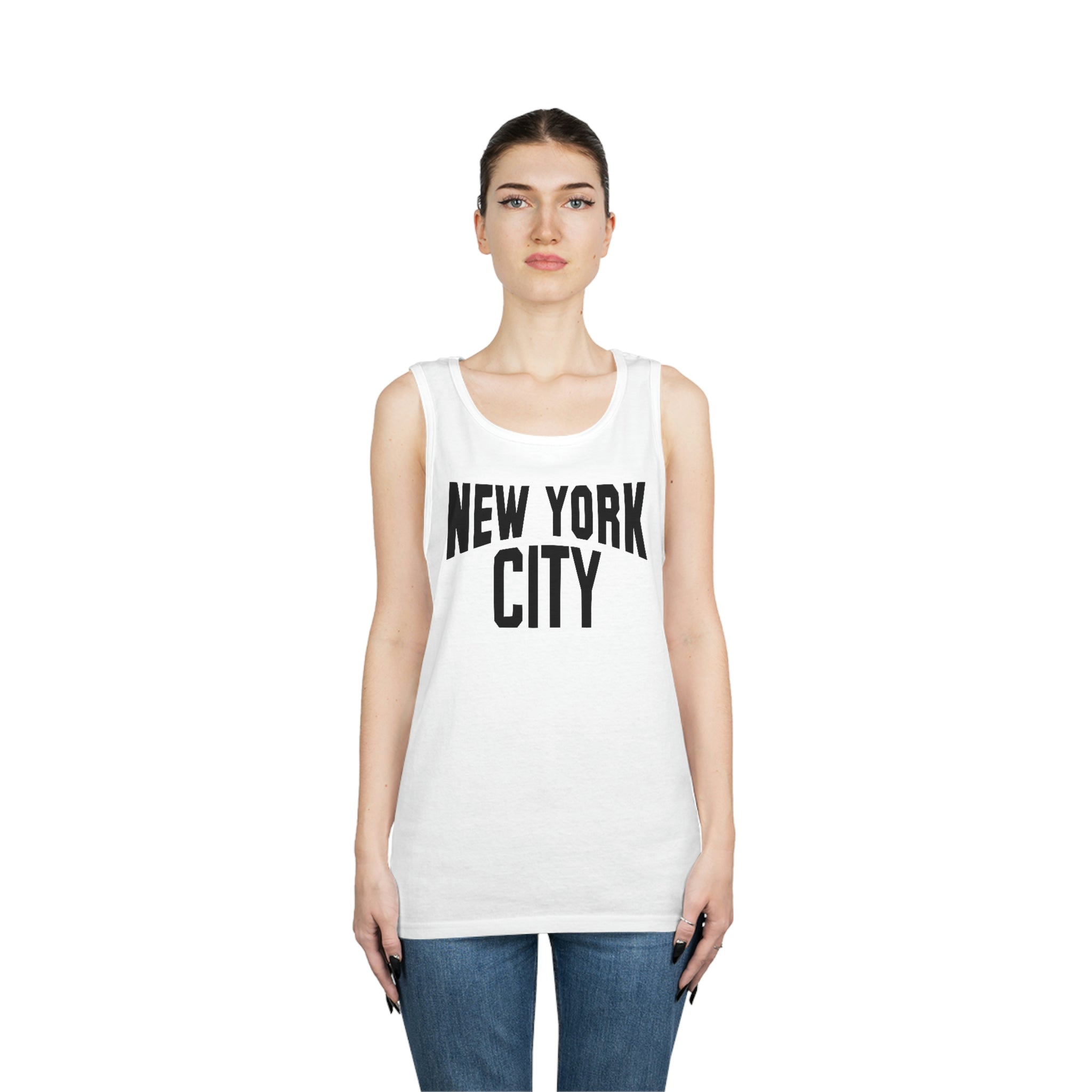 John Lennon Style New York City Unisex Cotton Tank Top